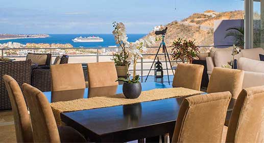 Furnished, move-in ready view condo in Cabo San Lucas, Pedregal, For Sale