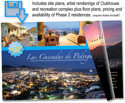 Sales Brochure for Cabo Condos at Las Cascadas de Pedregal
